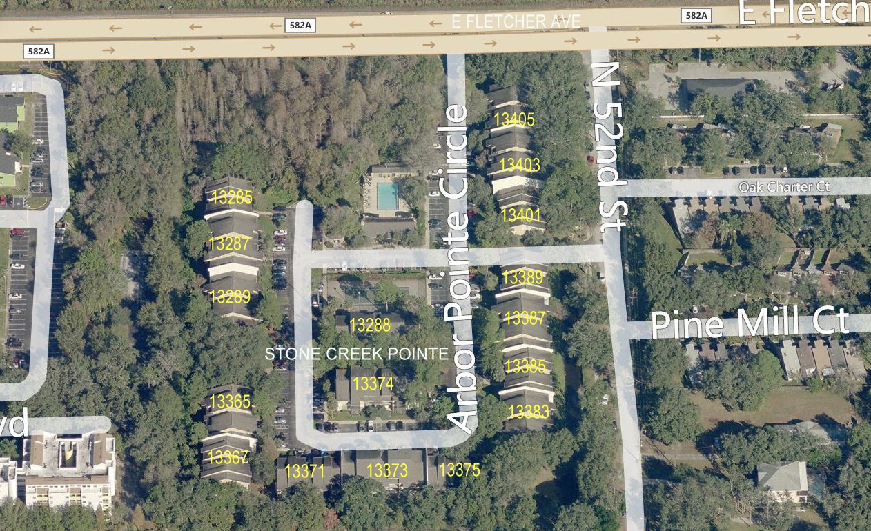 Aerial photo of Stone Creek Pointe