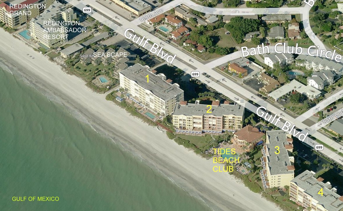 Aerial photo of Tides Beach Club I