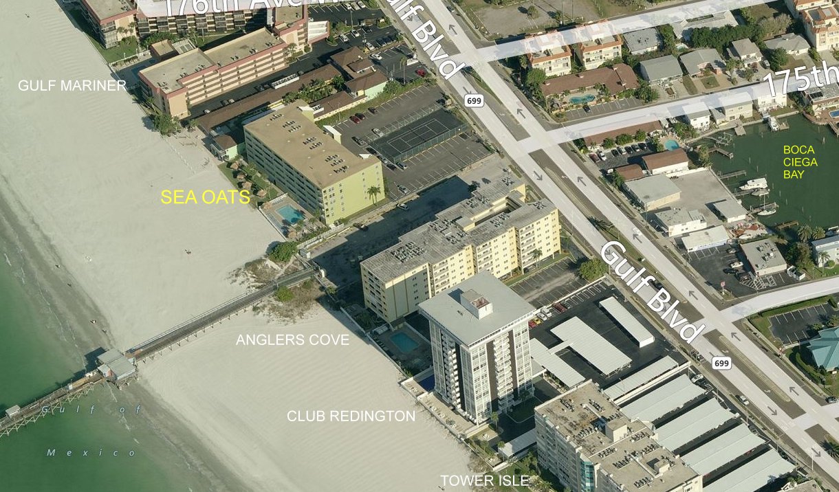 Aerial photo of Sea Oats