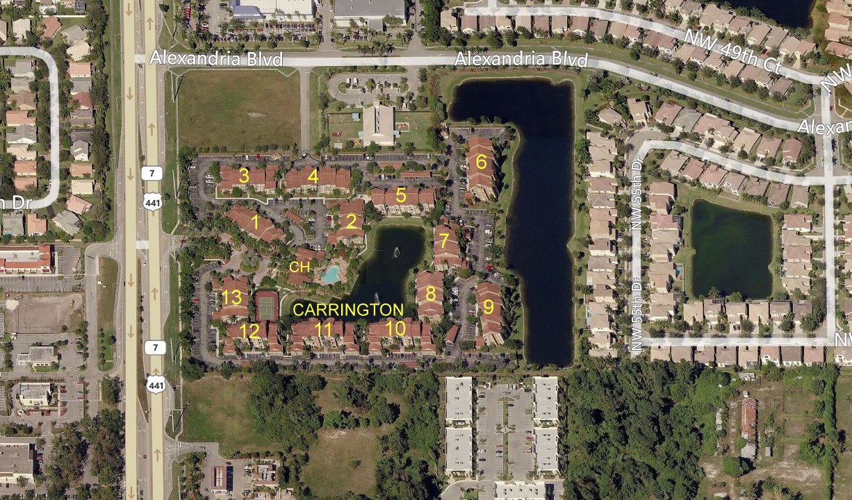 Aerial photo of Carrington at Coconut Creek