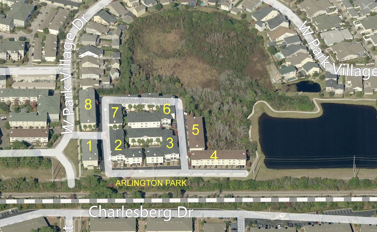 Aerial photo of Arlington Park