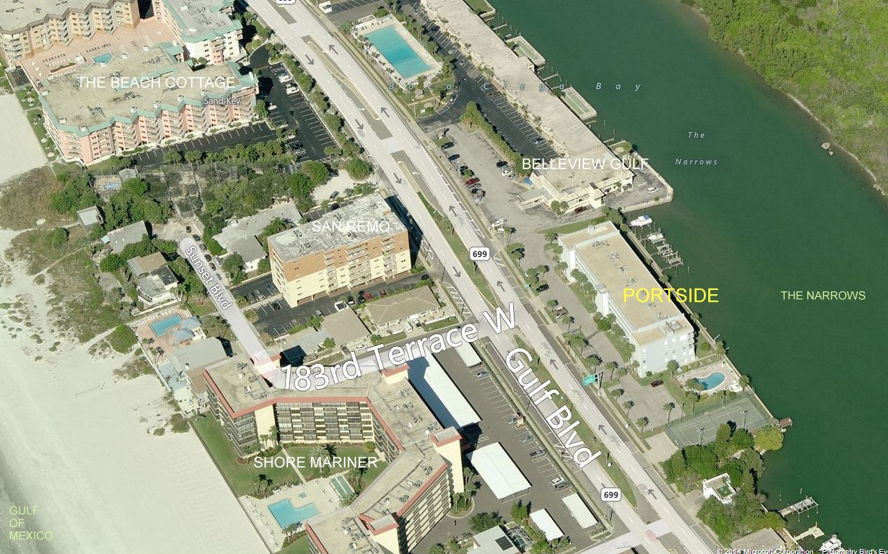 Aerial photo of Portside