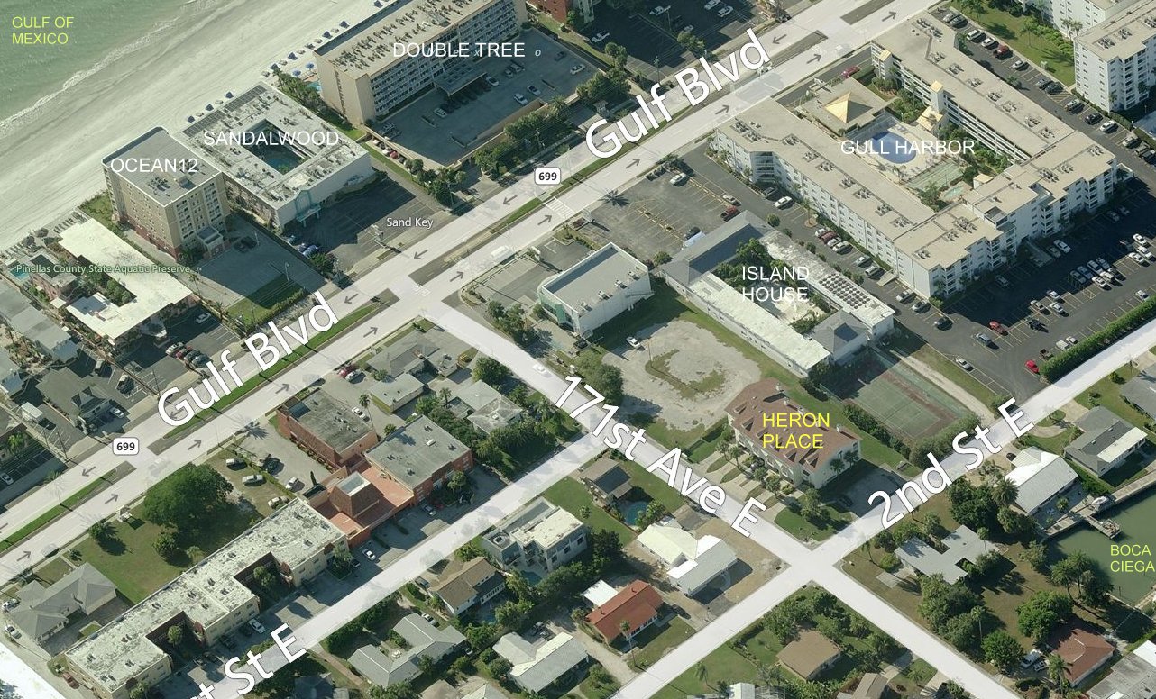 Aerial photo of Heron Place