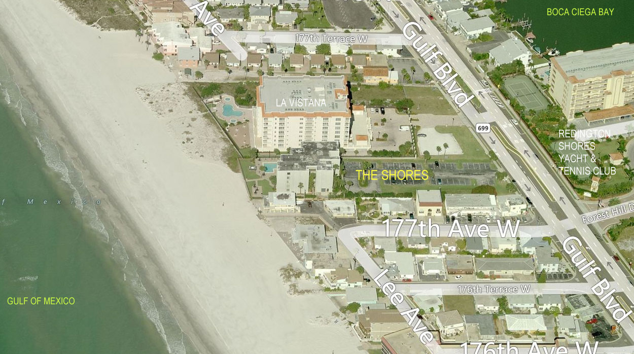 Aerial photo of Shore Condominium