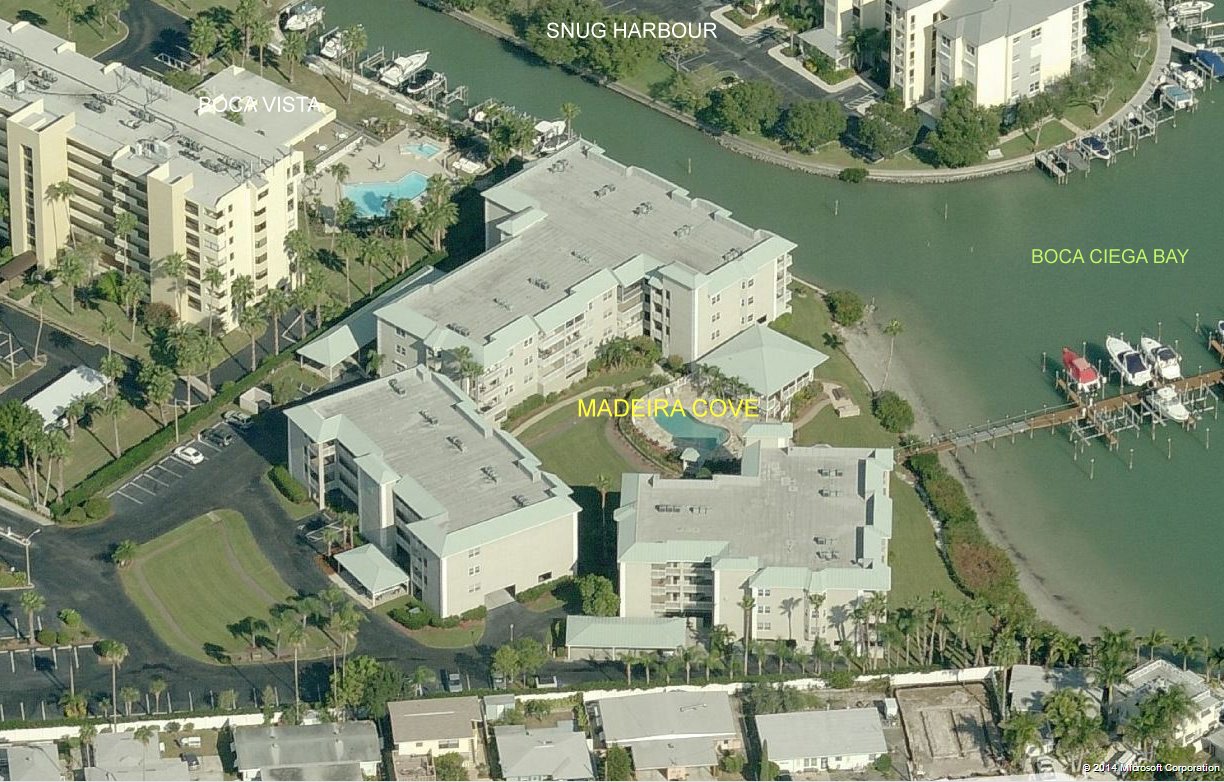 Aerial photo of Madeira Cove