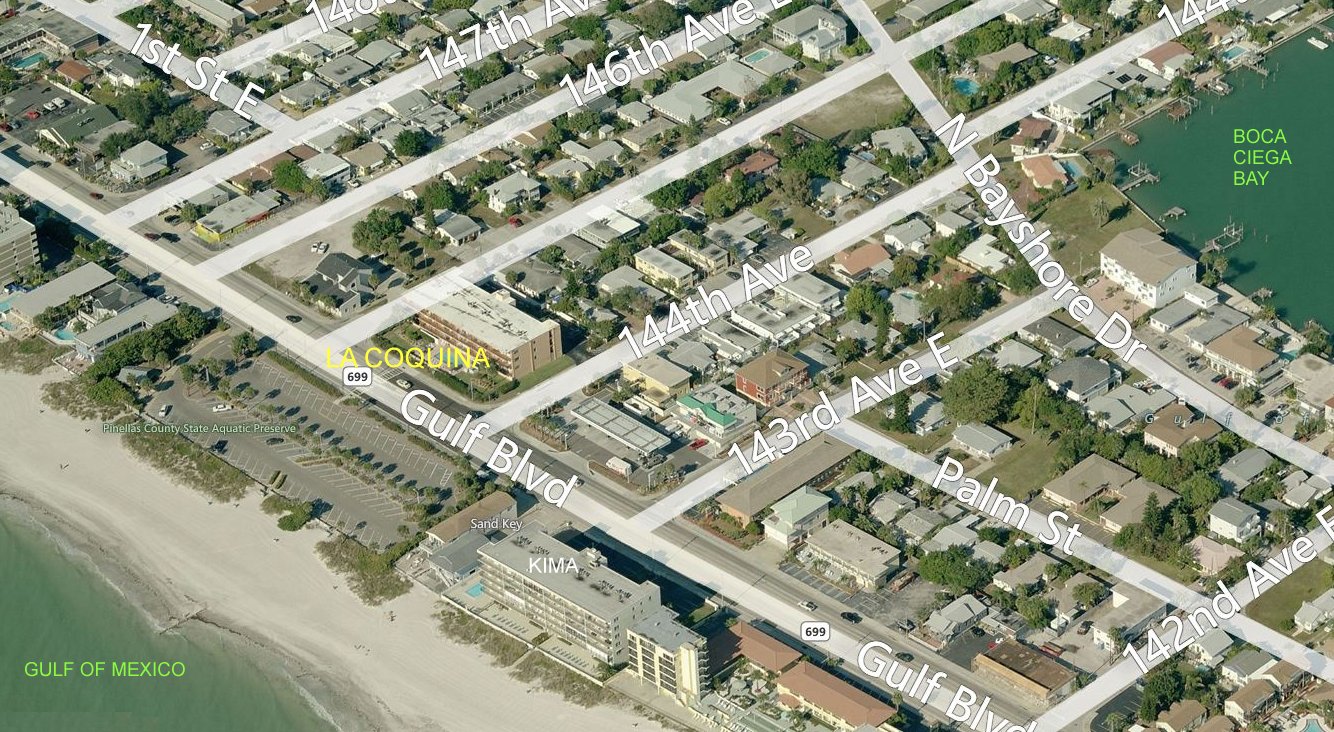 Aerial photo of La Coquina