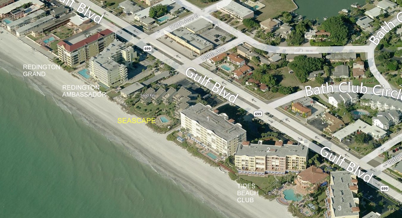 Aerial photo of Seascape of North Redington Beach
