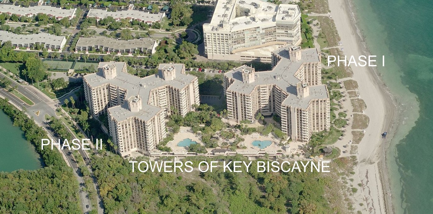 Aerial photo of Towers of Key Biscayne 1
