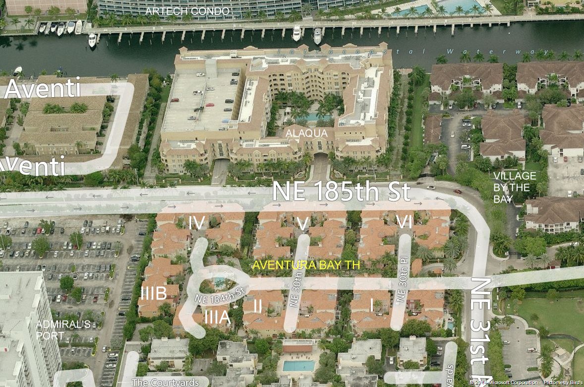 Aerial photo of Aventura Bay TH