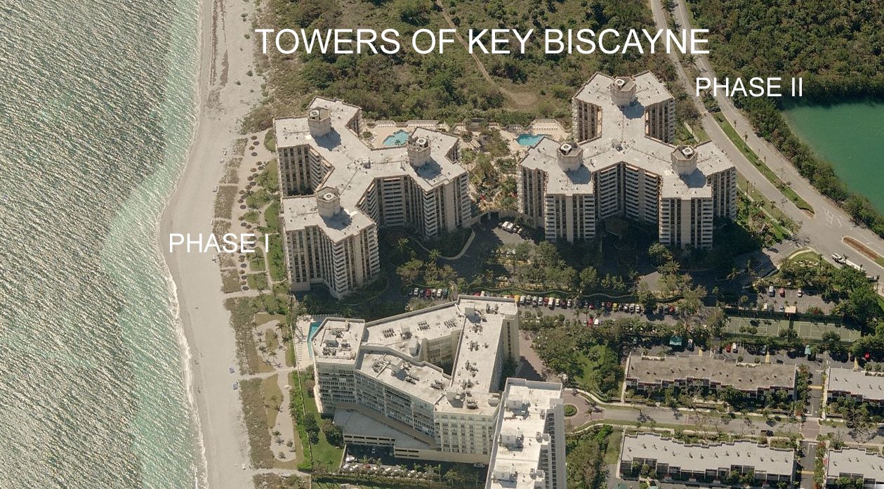 Aerial photo of Towers of Key Biscayne 2
