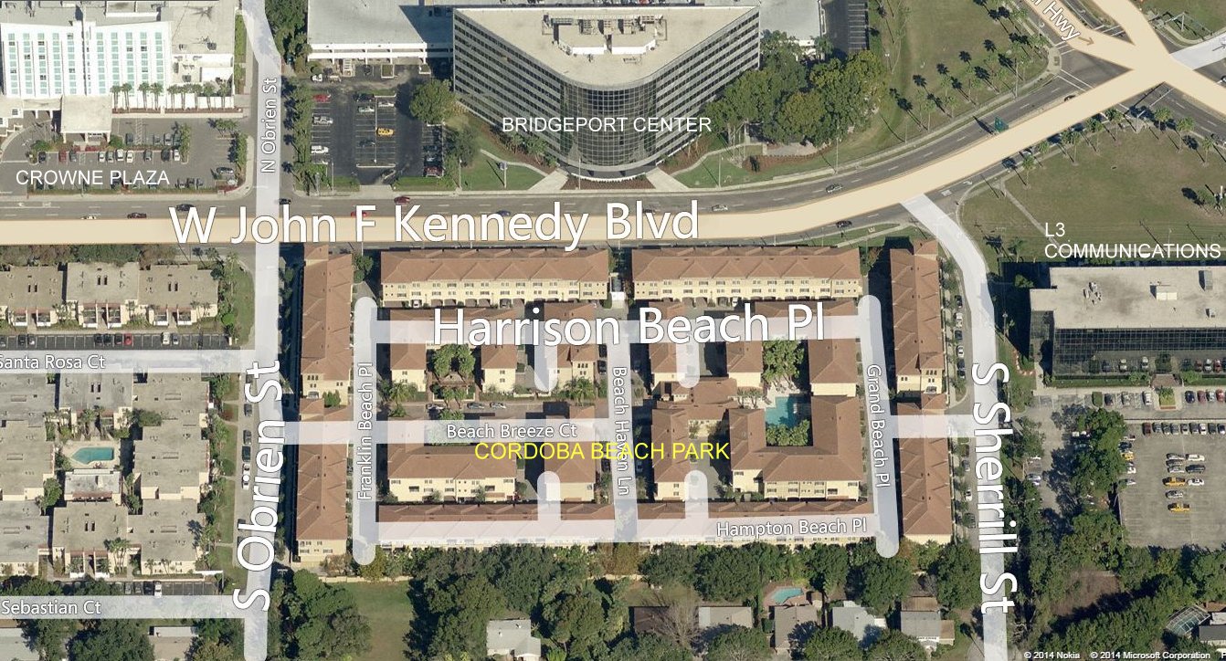 Aerial photo of Cordoba at Beach Park