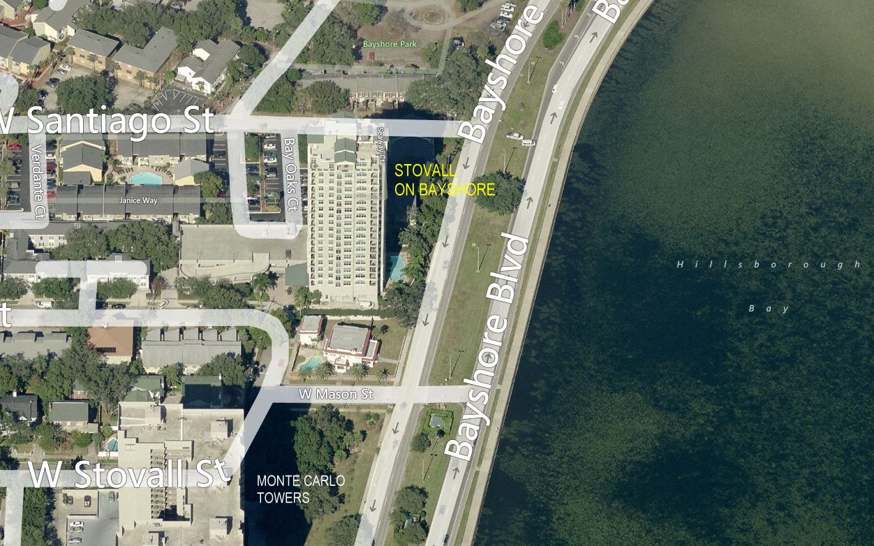 Aerial photo of Stovall on Bayshore