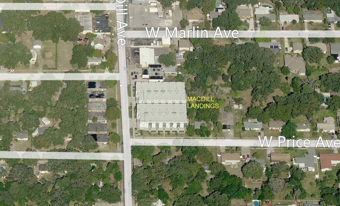 Aerial photo of MacDill Landings