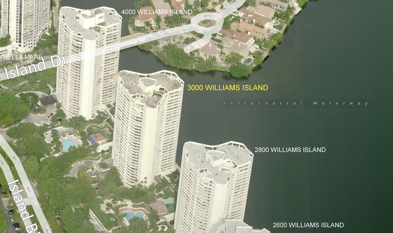 Aerial photo of 3000 Williams Island