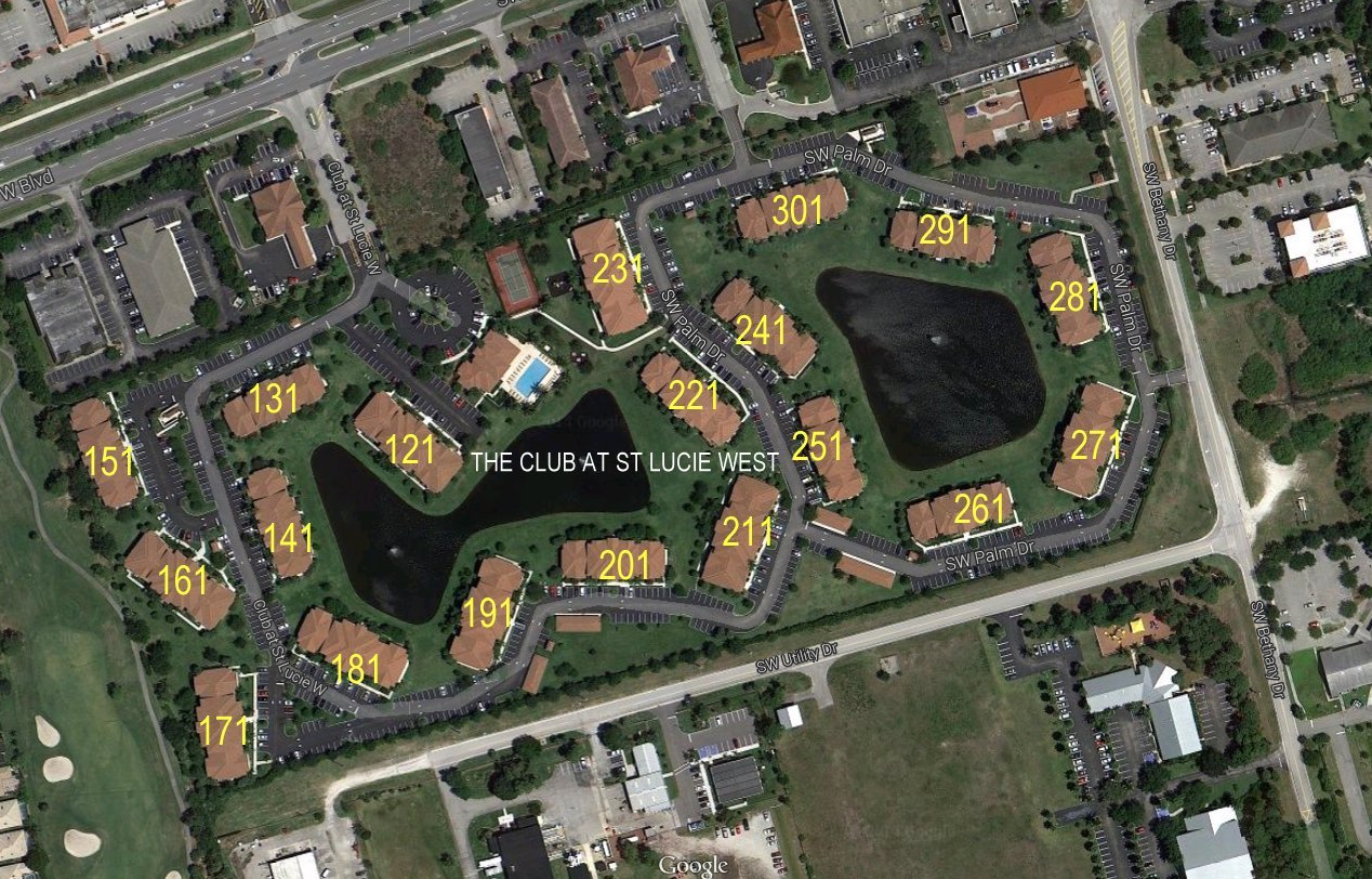 Aerial photo of Club at St Lucie West