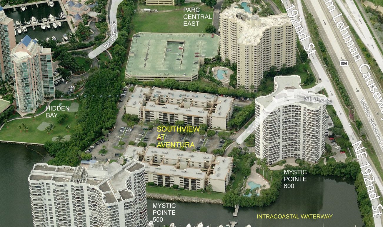 Aerial photo of Southview at Aventura
