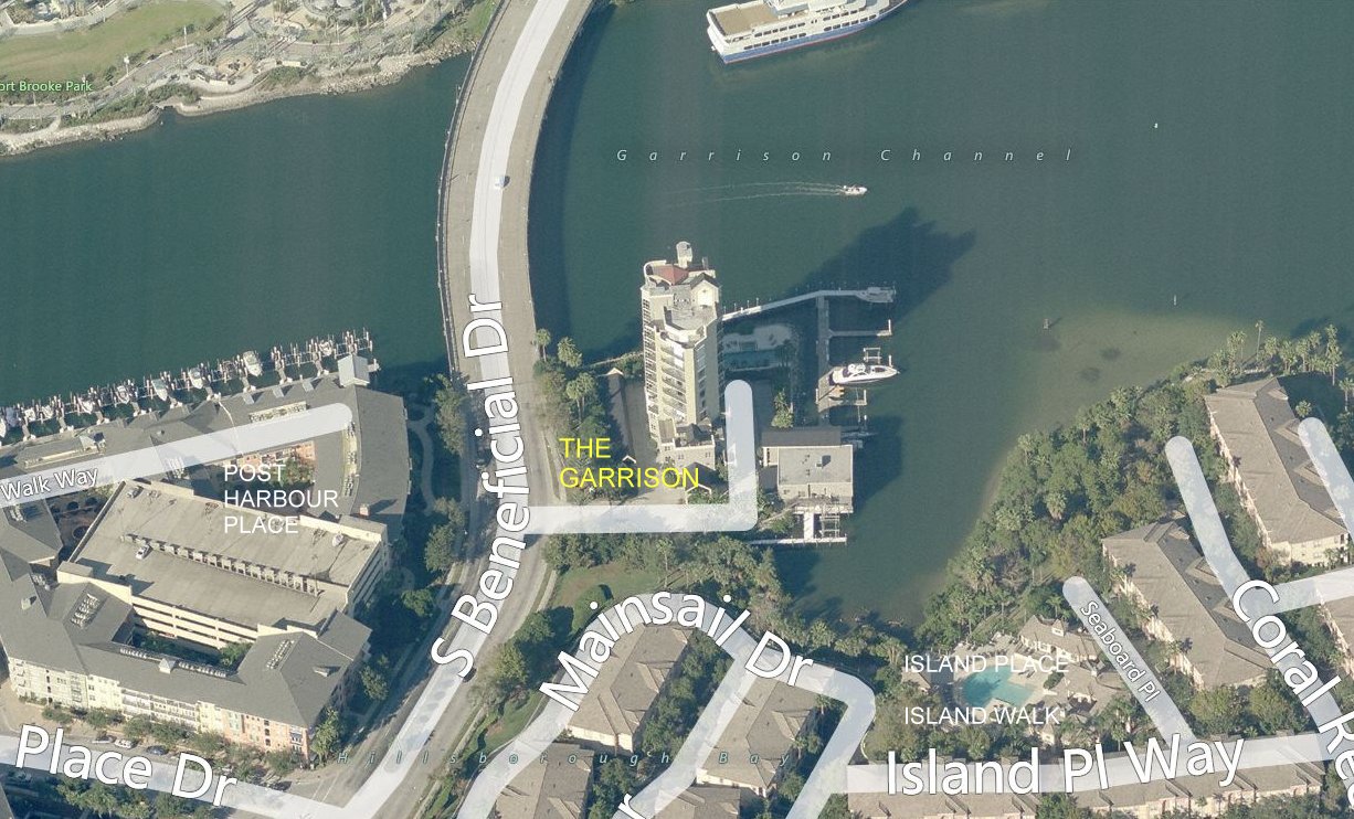 Aerial photo of Garrison