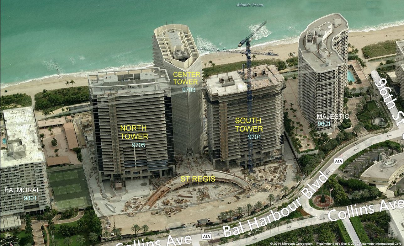 Aerial photo of St Regis (Center)