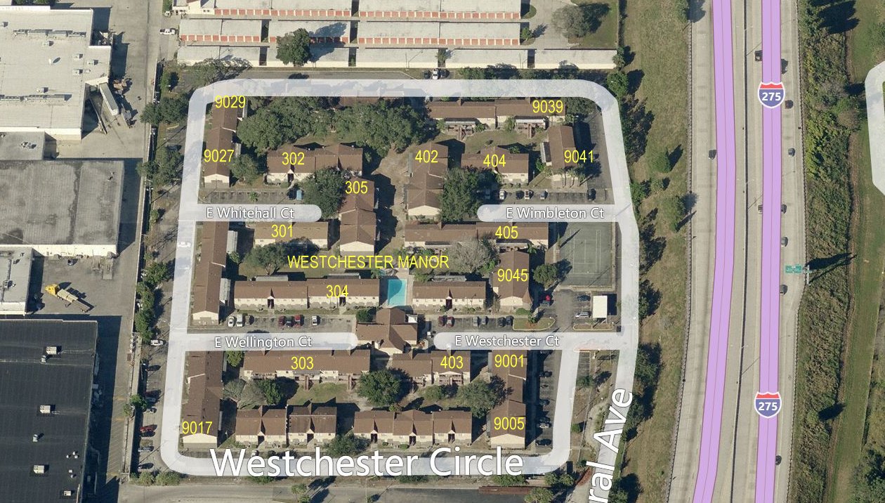 Aerial photo of Westchester Manor