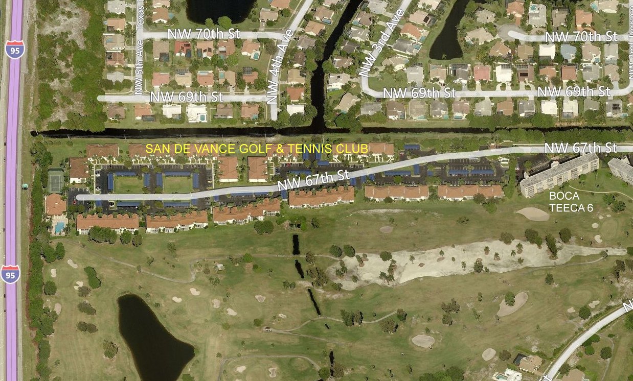 Aerial photo of San de Vance