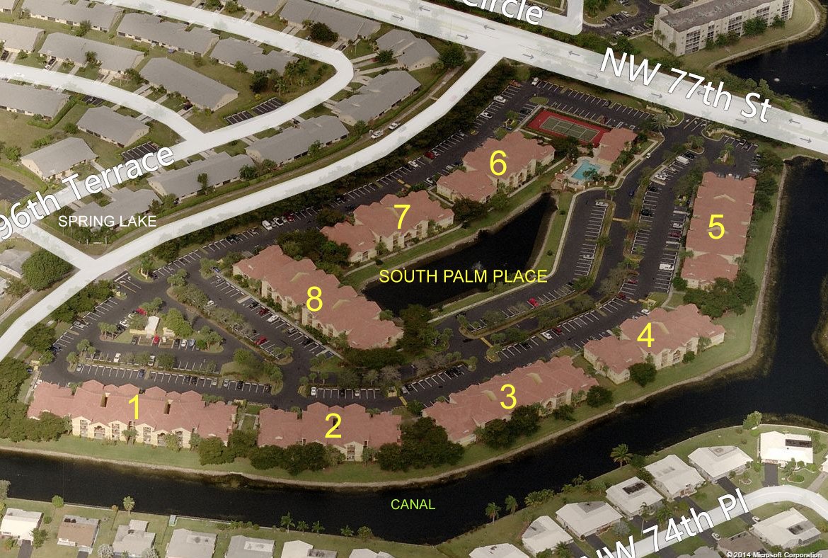 Aerial photo of South Palm Place