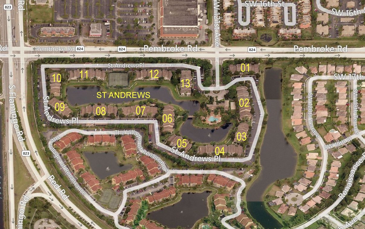 Aerial photo of St Andrews of Miramar