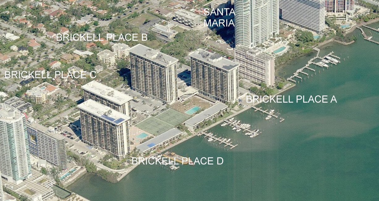 Aerial photo of Brickell Place C