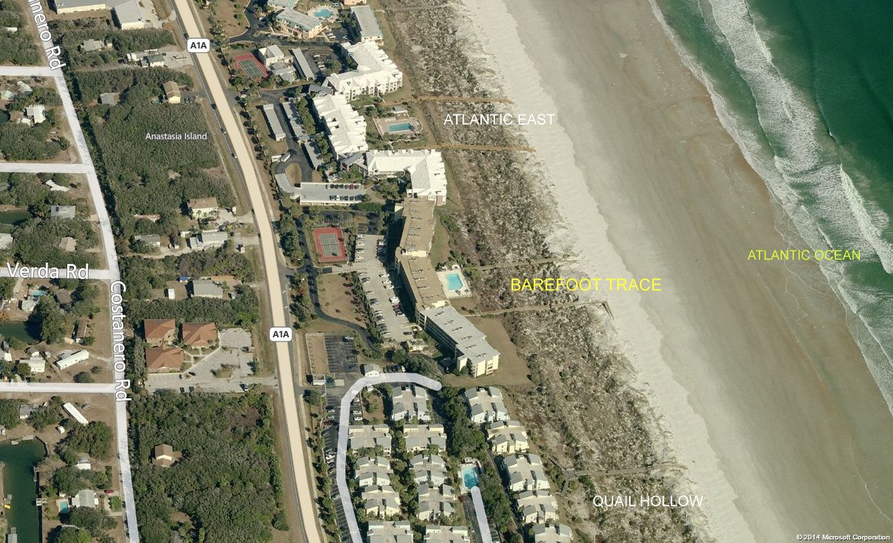 Aerial photo of Barefoot Trace