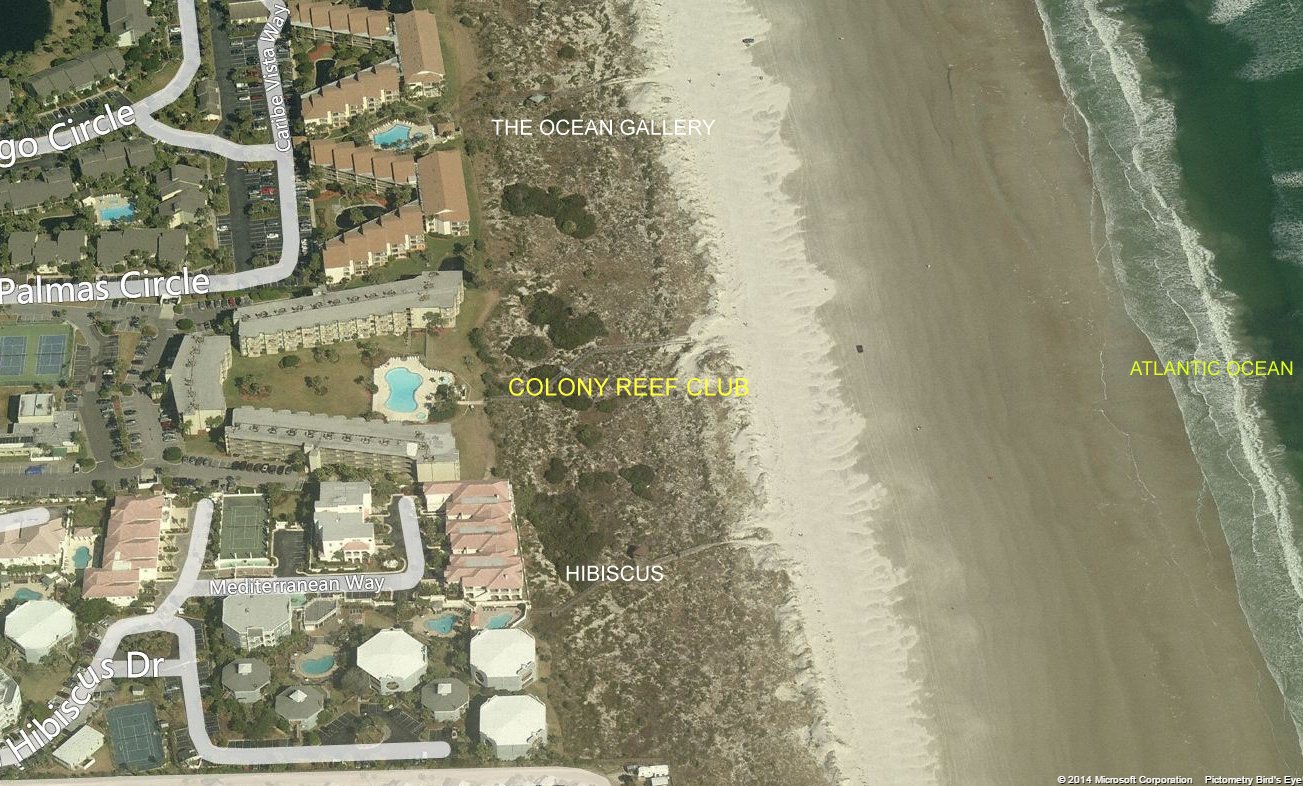 Aerial photo of Colony Reef Club