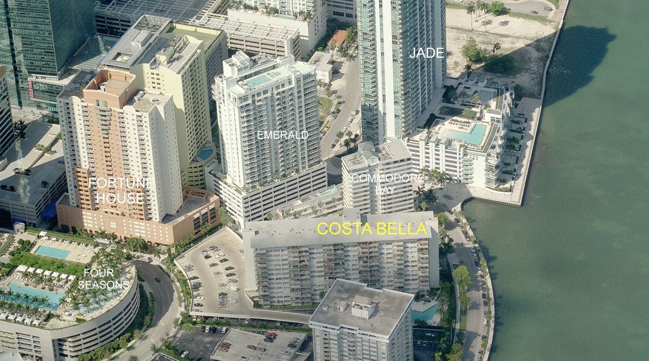 Aerial photo of Costa Bella