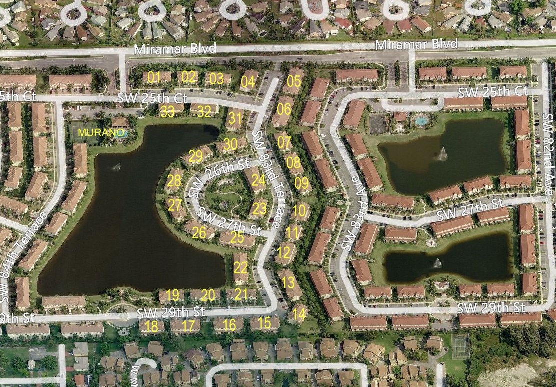 Aerial photo of Murano at Hampton Park