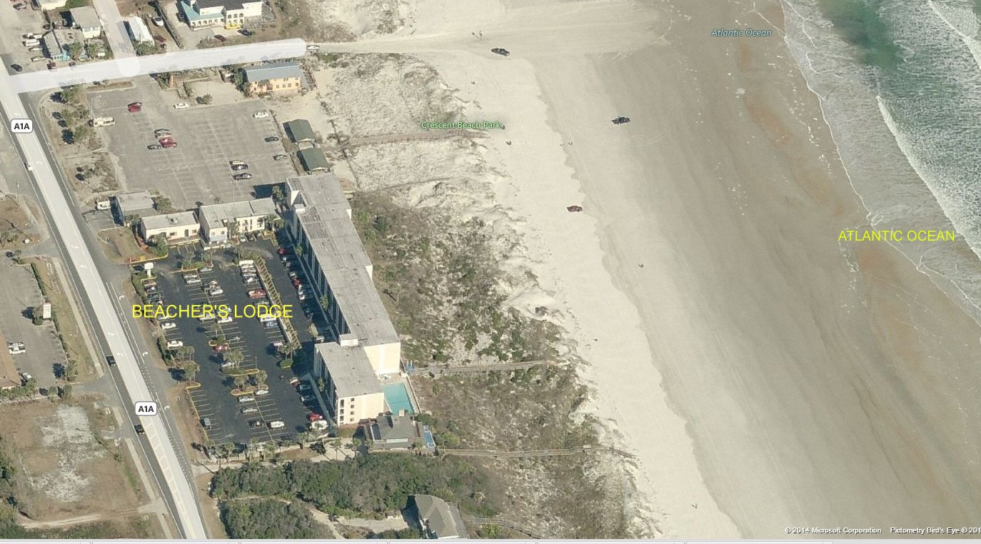 Aerial photo of Beacher's Lodge