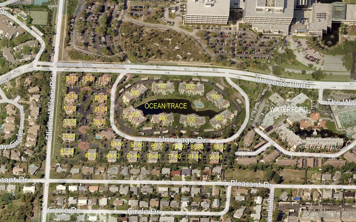 Aerial photo of Ocean Trace