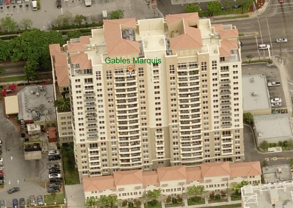 Aerial photo of Gables Marquis