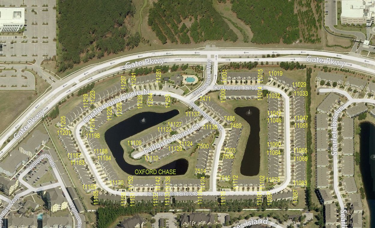 Aerial photo of Oxford Chase