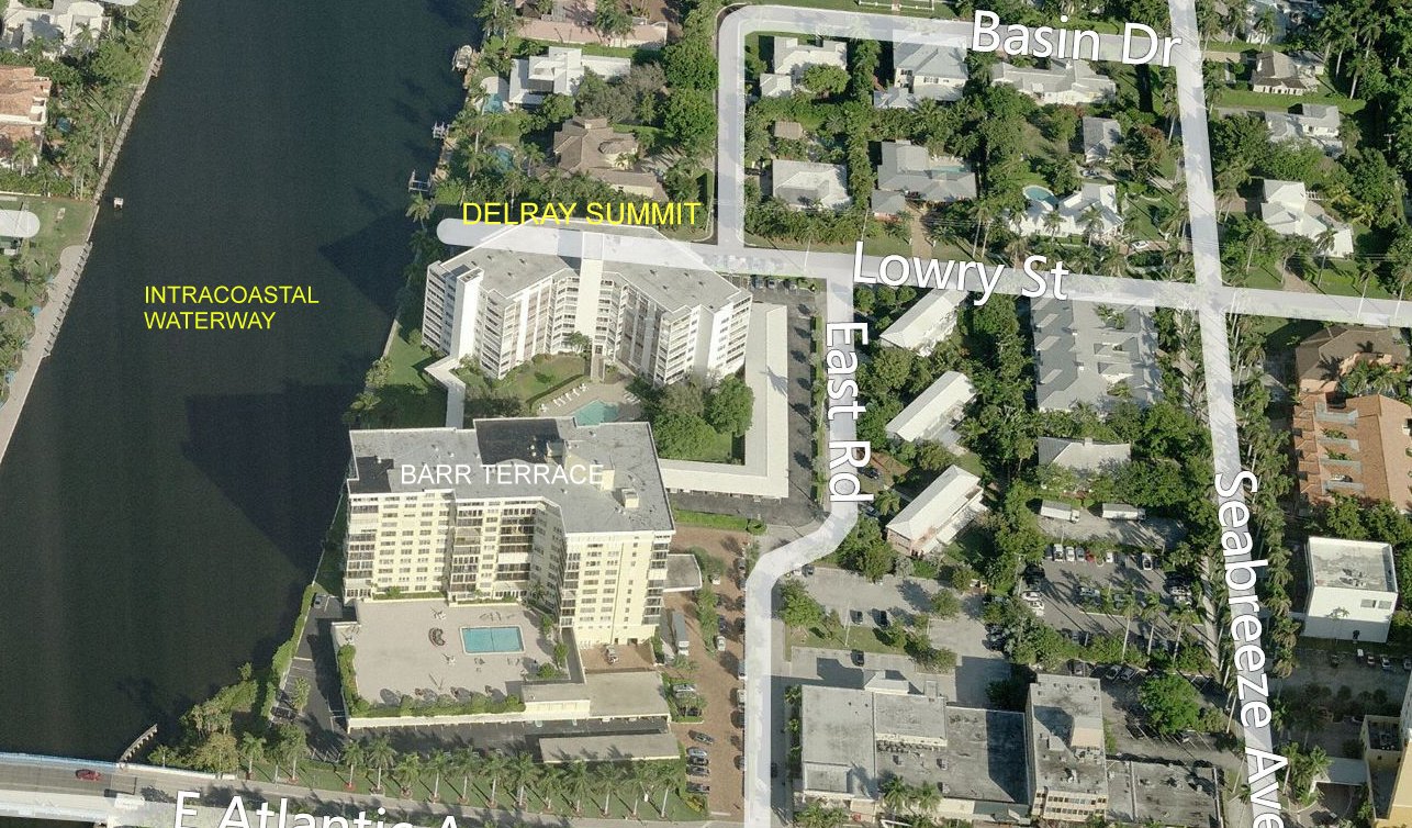 Aerial photo of Delray Summit