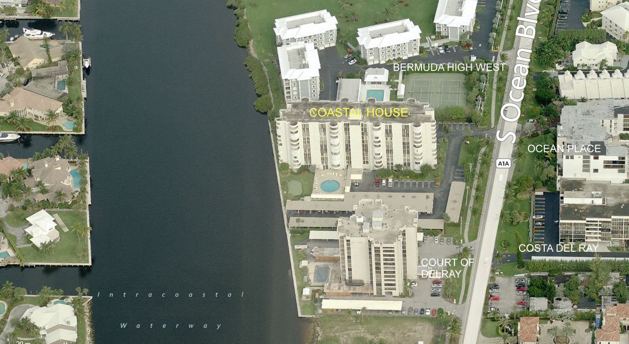 Aerial photo of Coastal House