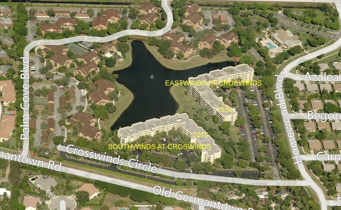Aerial photo of Southwinds at Crosswinds