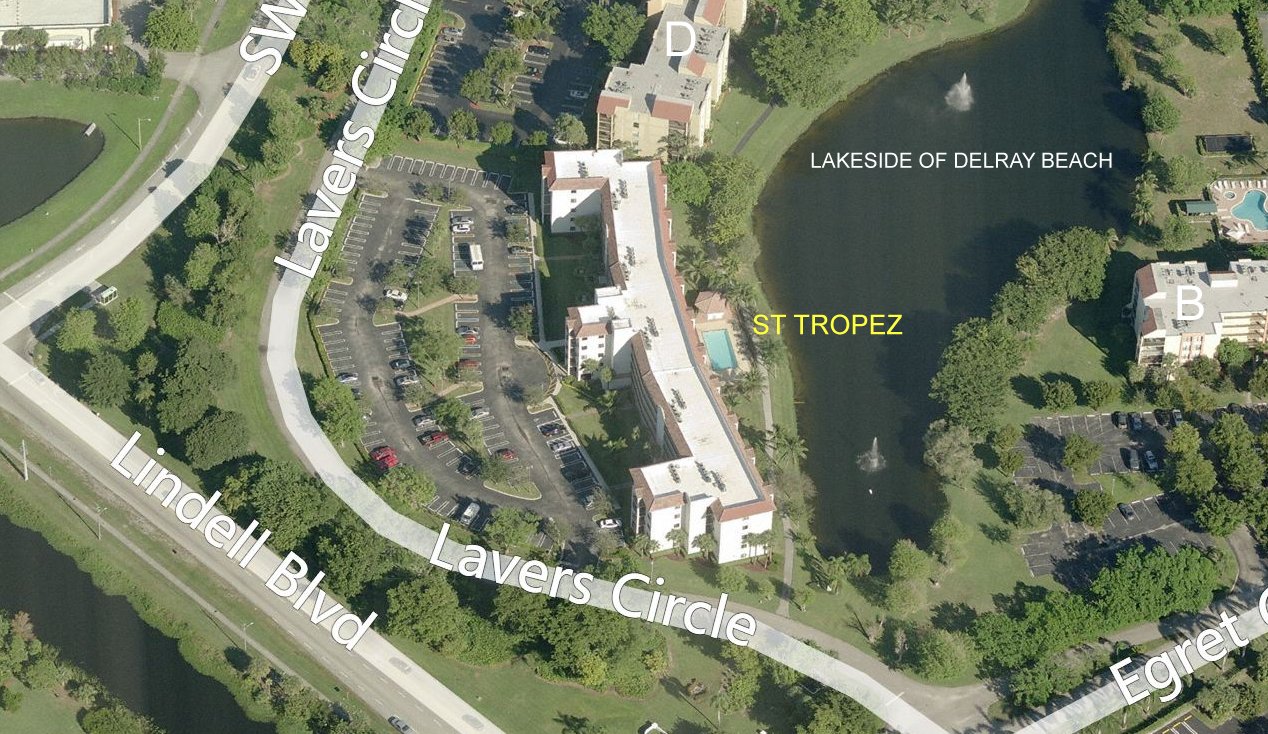 Aerial photo of St Tropez Delray Beach