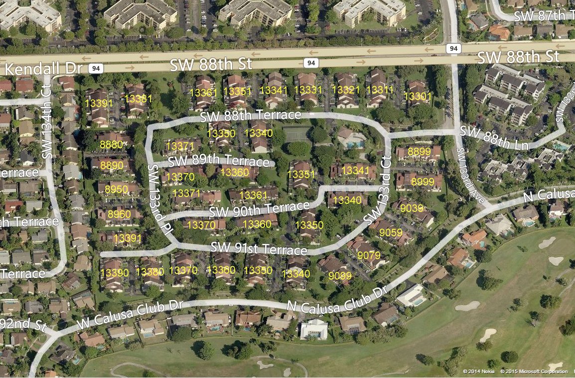 Aerial photo of Calusa Point