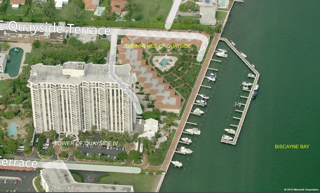 Aerial photo of Townhomes of Quayside Bayfront