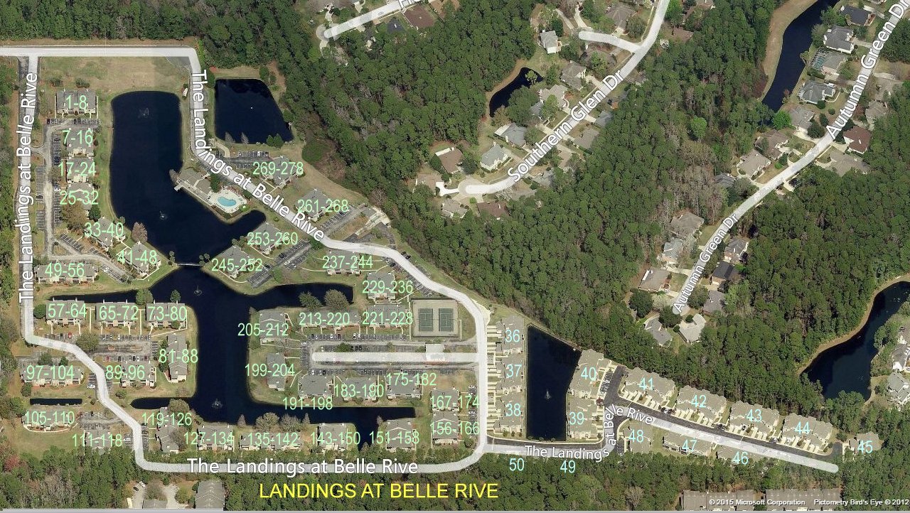 Aerial photo of Landings at Belle Rive