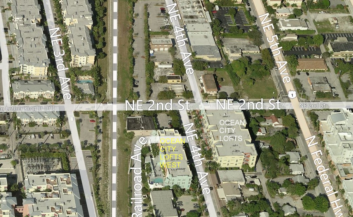 Aerial photo of Ocean City Lofts West