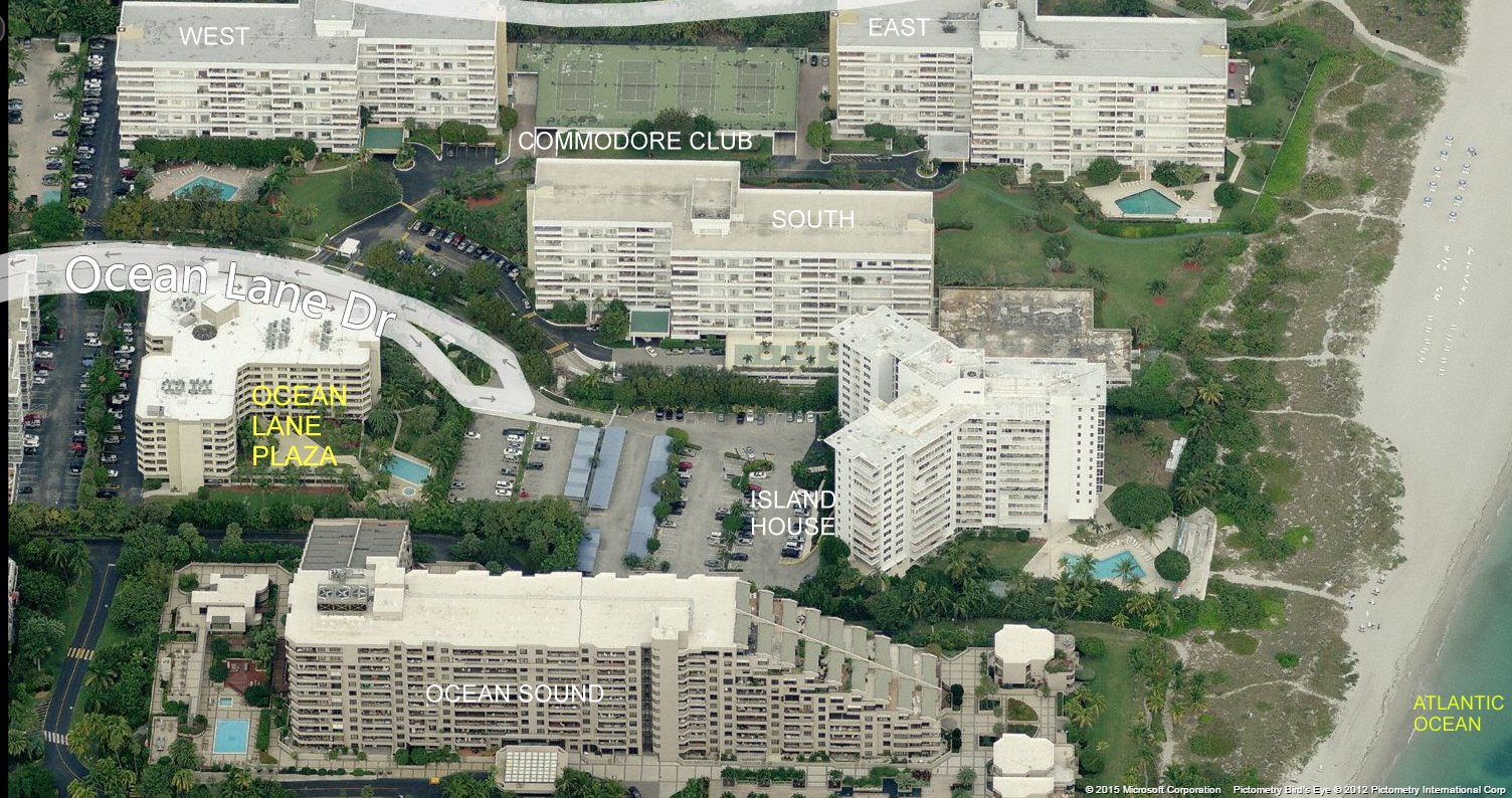 Aerial photo of Ocean Lane Plaza