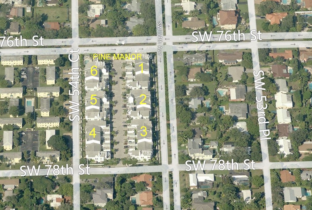 Aerial photo of Pine Manor