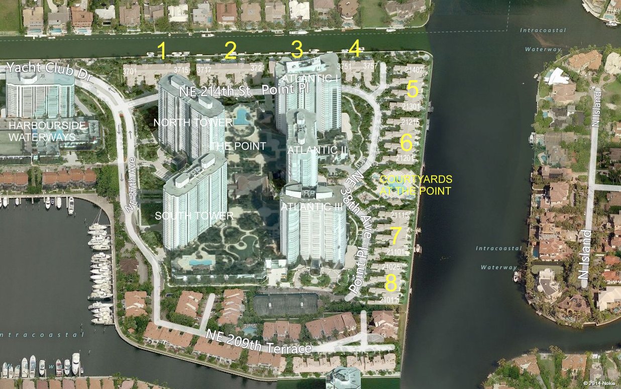 Aerial photo of Courtyards at the Point