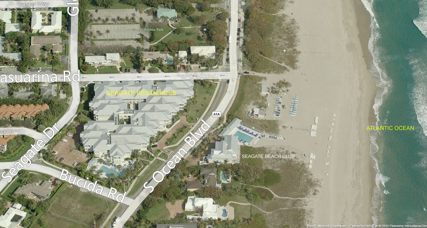 Aerial photo of Seagate Residences