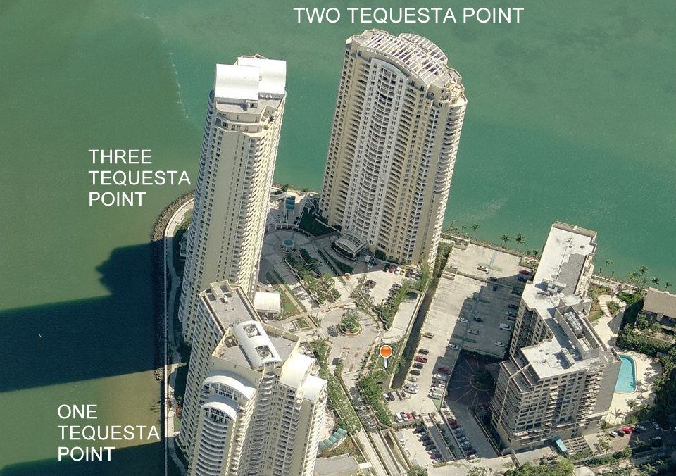 Aerial photo of Two Tequesta Point