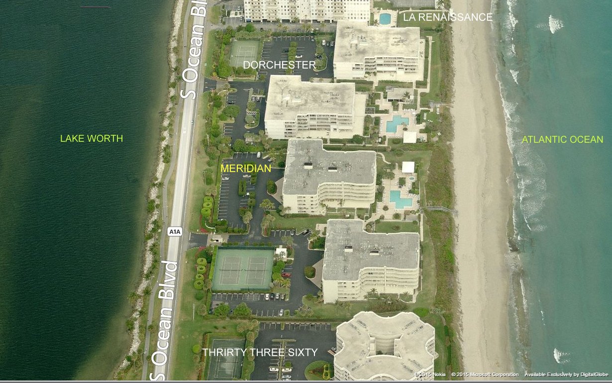 Aerial photo of Meridian of Palm Beach