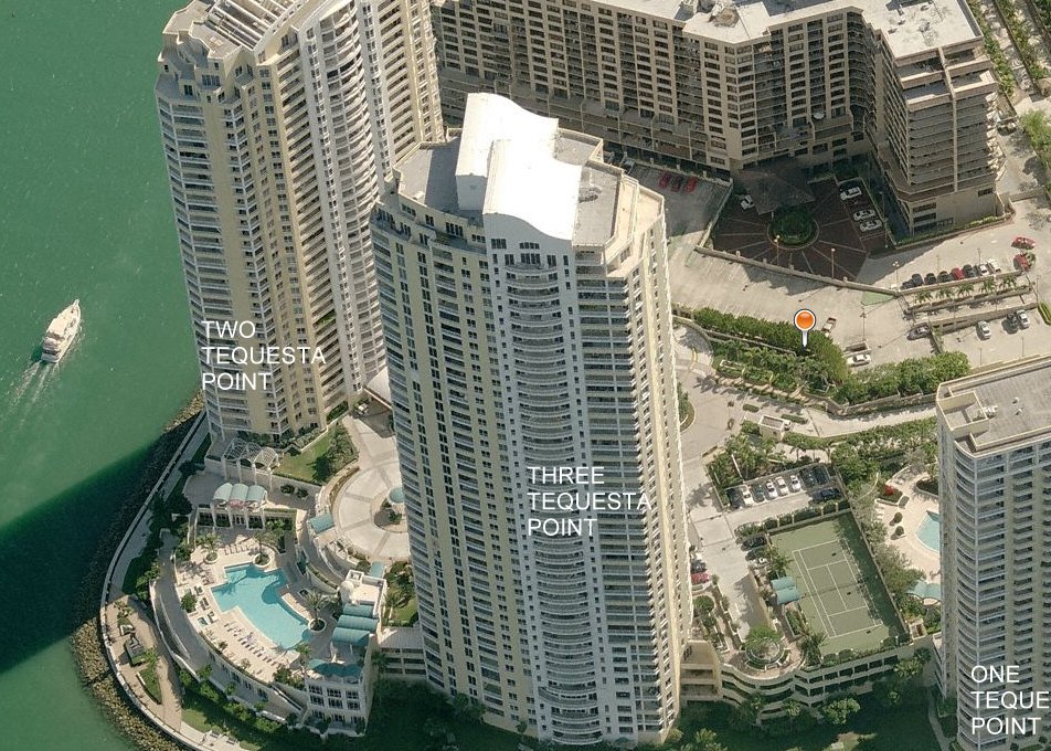 Aerial photo of Three Tequesta Point